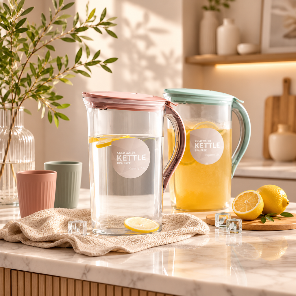 Pichet Carafe d’Eau Carré avec Filtre Intégré