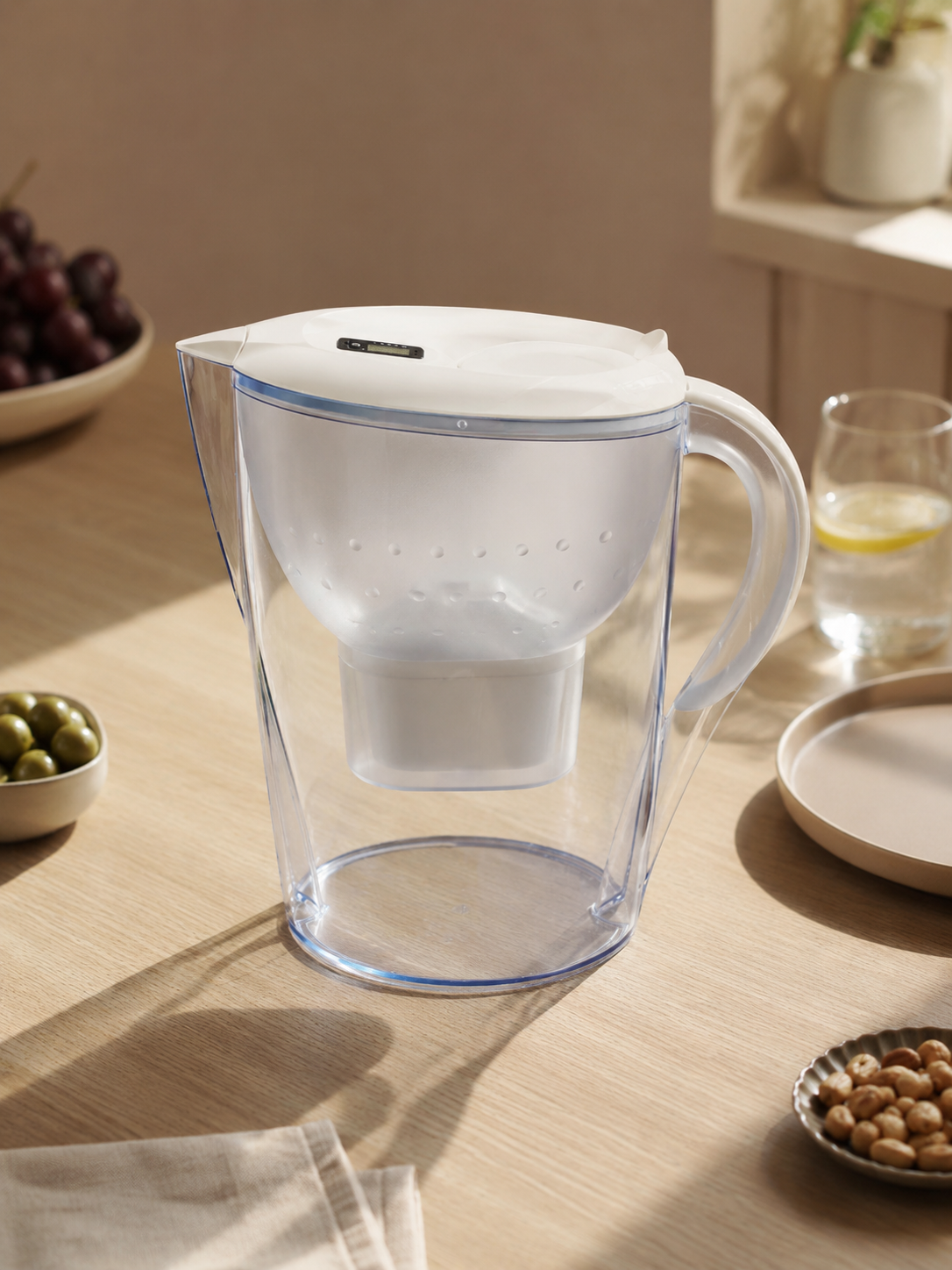 Carafe Filtrante 2,4L avec Indicateur de Remplacement