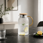 Carafe d’Eau en Verre Martelé – Style Japonais