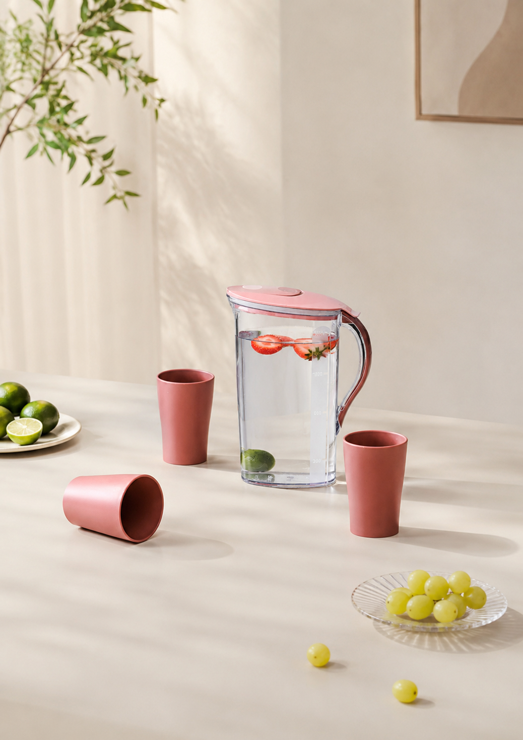 Pichet Carafe d’Eau Carré avec Filtre Intégré