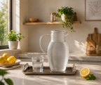 Carafe d’Eau en Verre Martelé 1,5L – Style Japonais