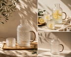 Carafe d’Eau en Verre Martelé – Style Japonais