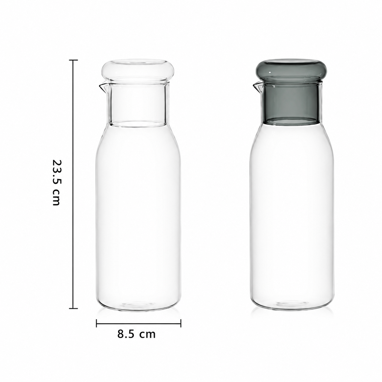 Carafe d'eau de chevet avec verre-couvercle — Set carafe et verre