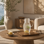 Carafe d’Eau en Verre Martelé 1,5L – Style Japonais