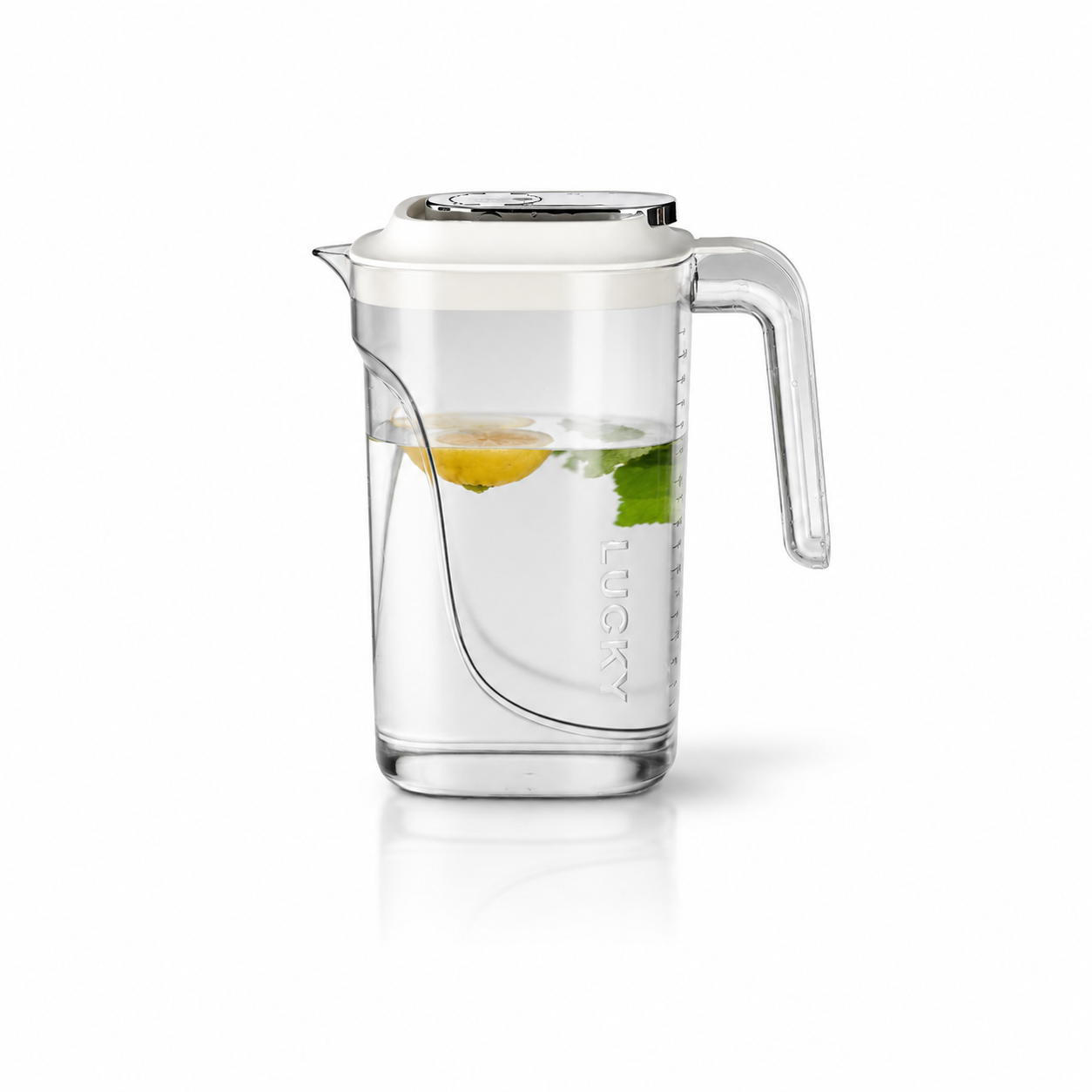 Pichet Carafe d’Eau Transparent 2,2L – Ambre ou Blanc
