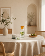 Carafe d'eau de chevet avec verre-couvercle — Set carafe et verre