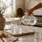 Carafe d’Eau en Verre Martelé – Style Japonais