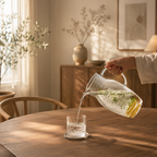 Carafe d’Eau en Verre Martelé 1,5L – Style Japonais