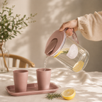 Pichet Carafe d’Eau Carré avec Filtre Intégré